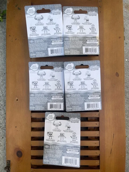 5 SpongeBob SquarePants Kids Toy Figurine - Yellow, Cake Topper - Picture 2 of 7